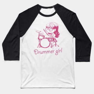 Drummer girl Baseball T-Shirt